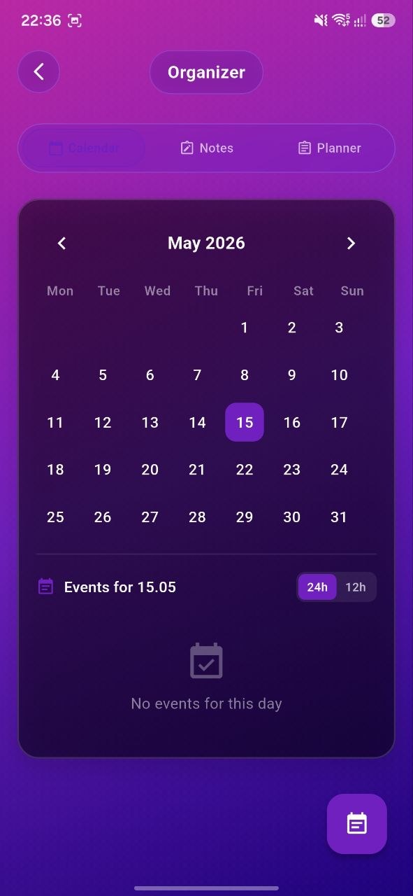 Organizer and Planner